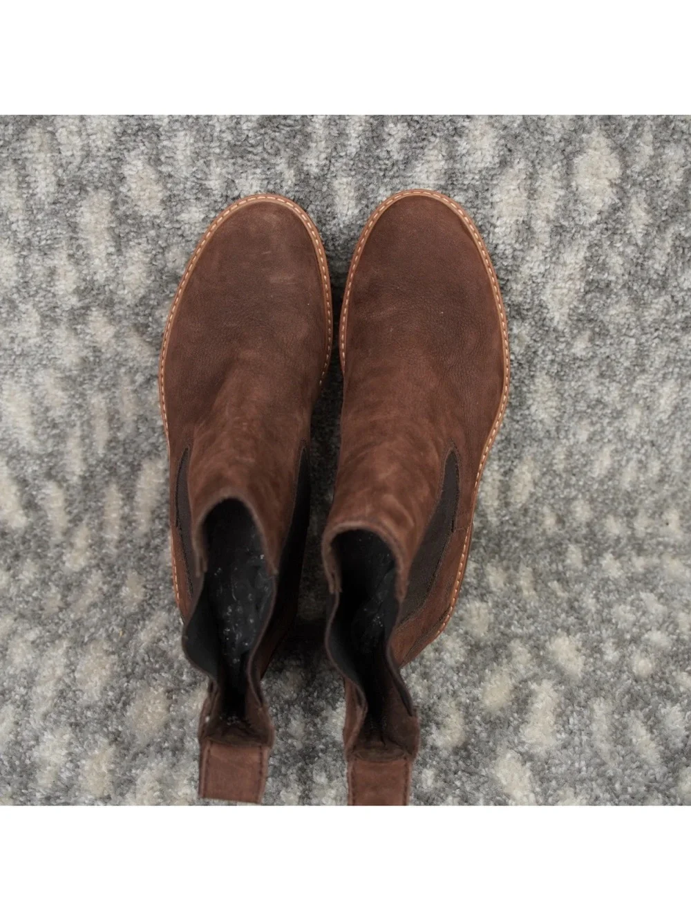 Timberland Courmayeur Valley Chelsea Boots Nubuck Leather Womens Sz 9 Brown NWT